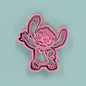 Stitch Saludando  7cm