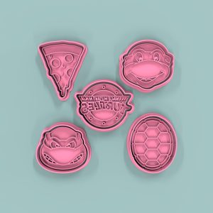 Set Tortugas Ninjas 4cm