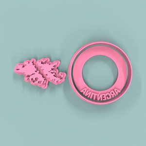 Malvinas + Círculo Argentina 6cm