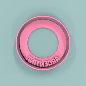 Sello Círculo Argentina 6cm