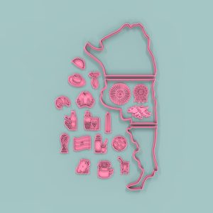 Argentina Tabla 55cm + Sellos