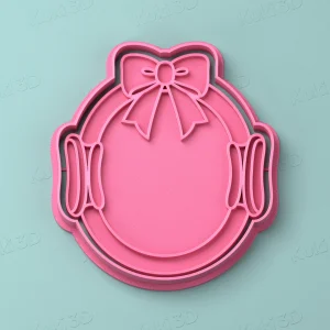 Cortante y sello Aro Pilates con Moño 9cm
