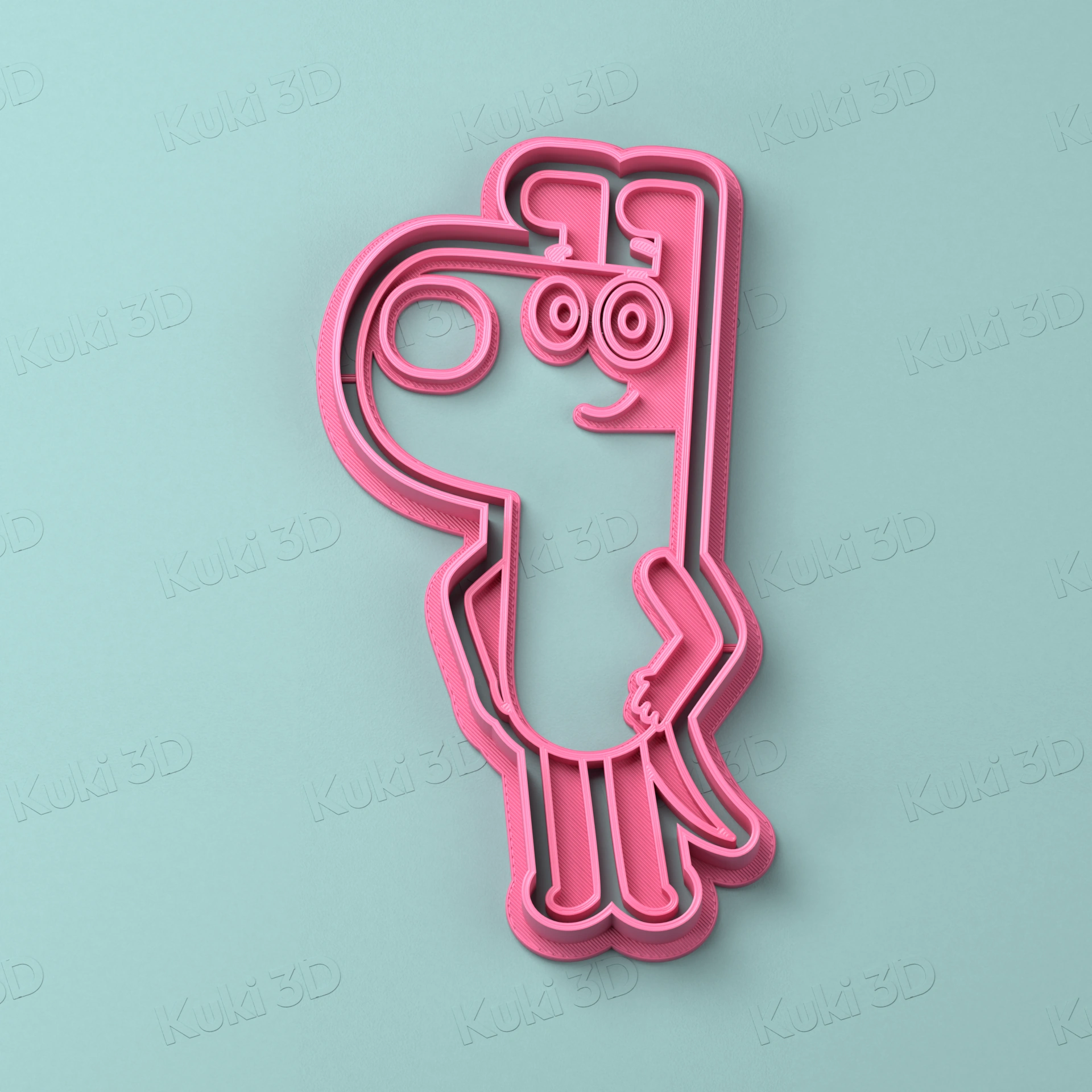 Cortante y sello Dog Man Cuerpo Entero 10cm