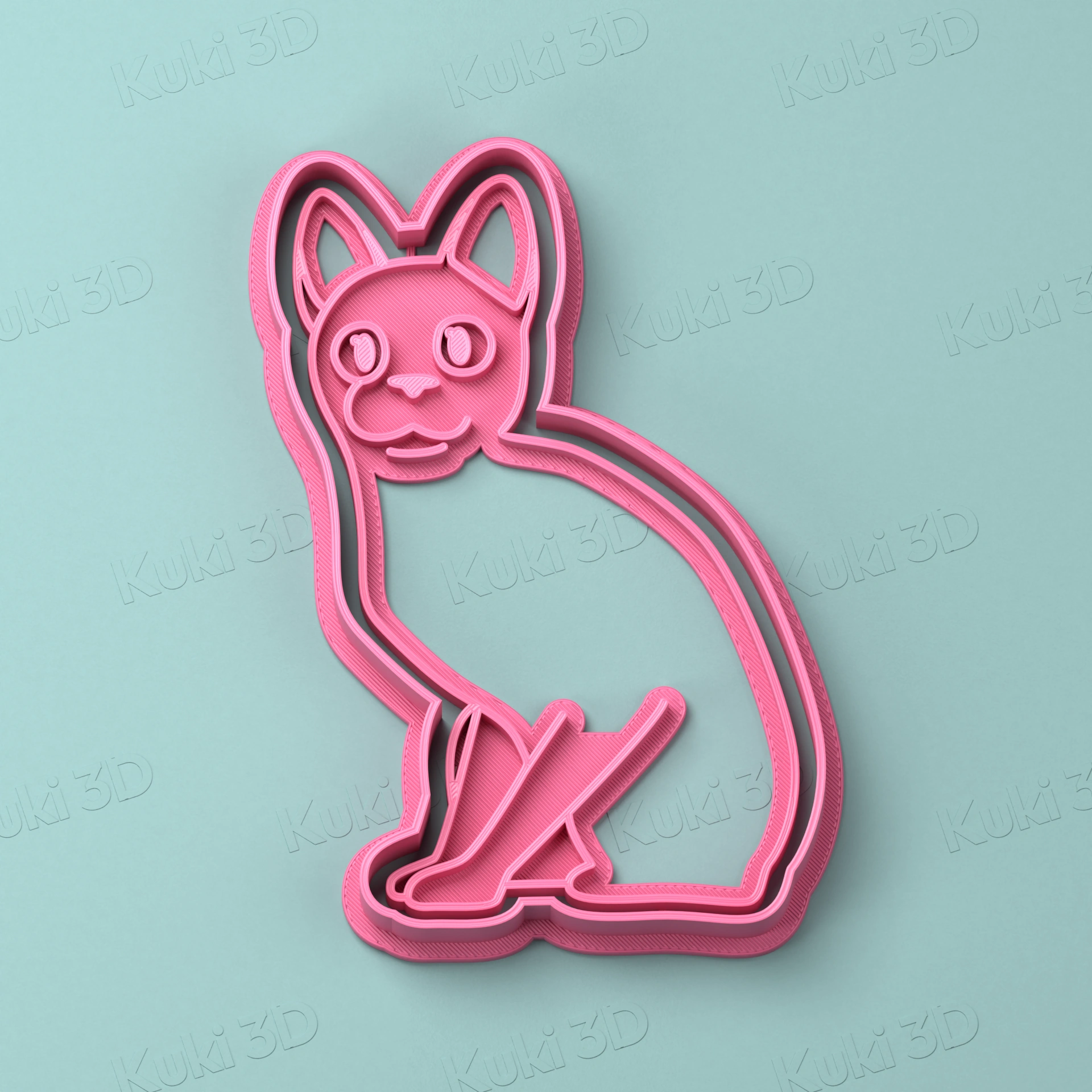 Cortante y sello Gatito Flow I 9cm