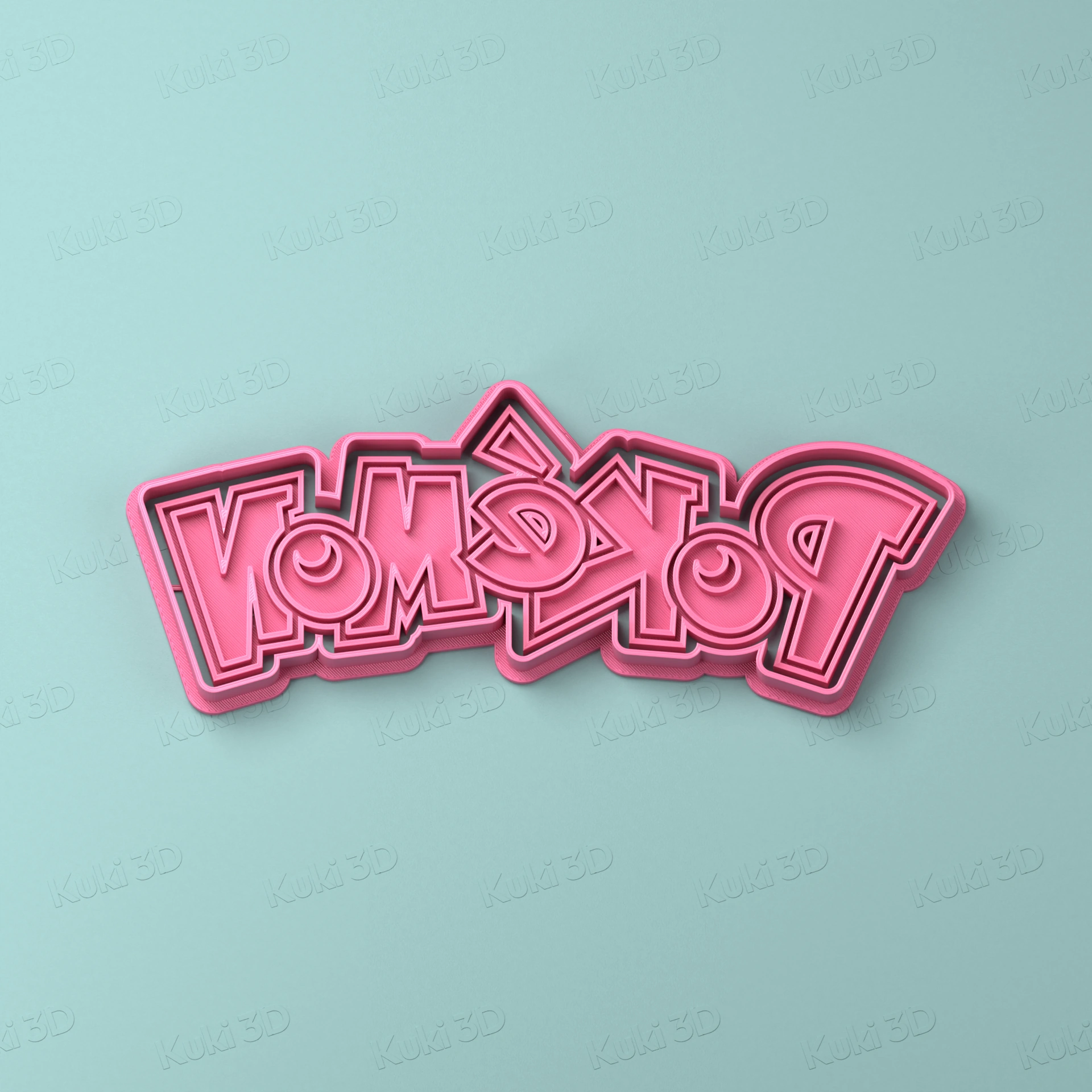 Cortante y sello Logo Pokémon 14cm