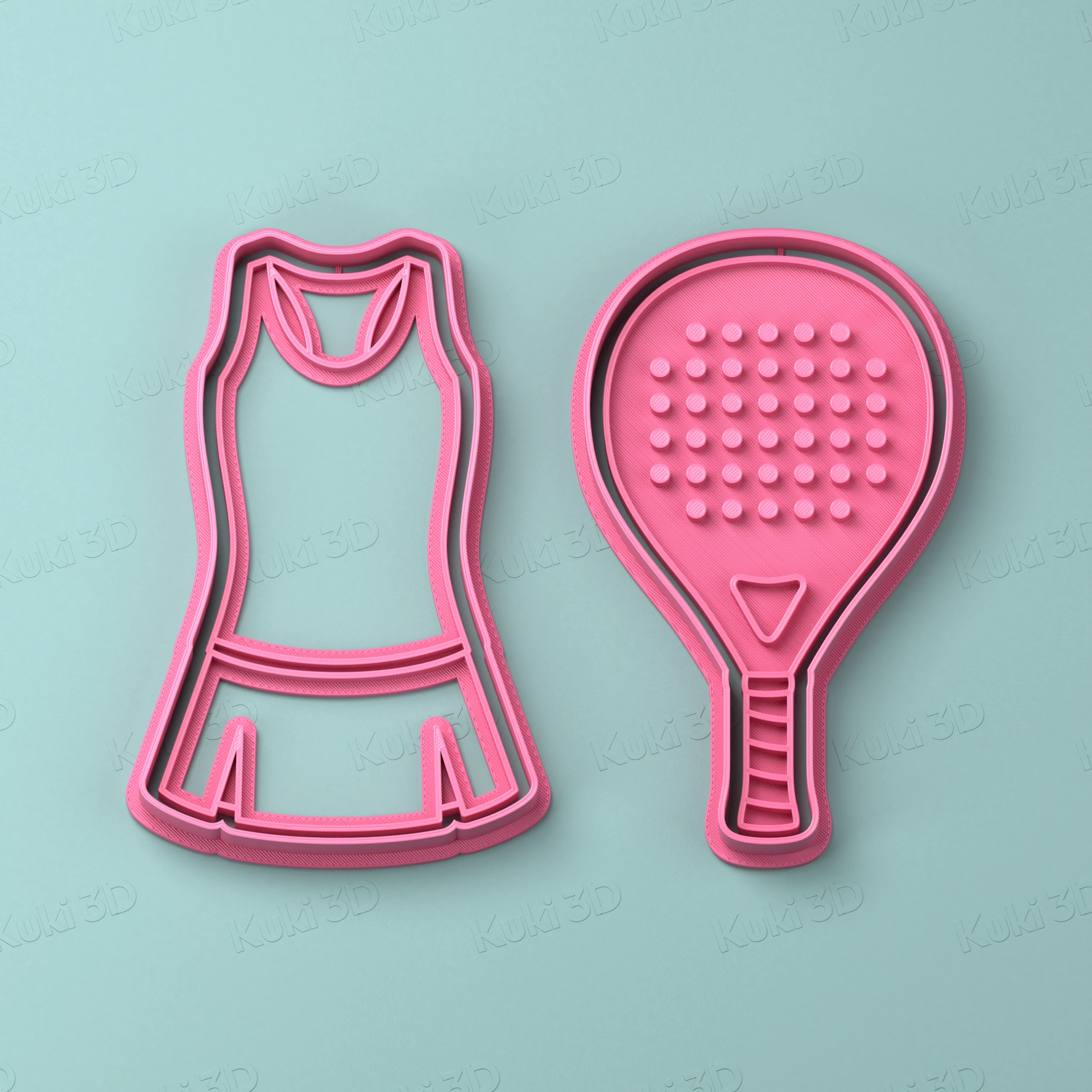 Set Pádel 10cm: cortantes y sellos