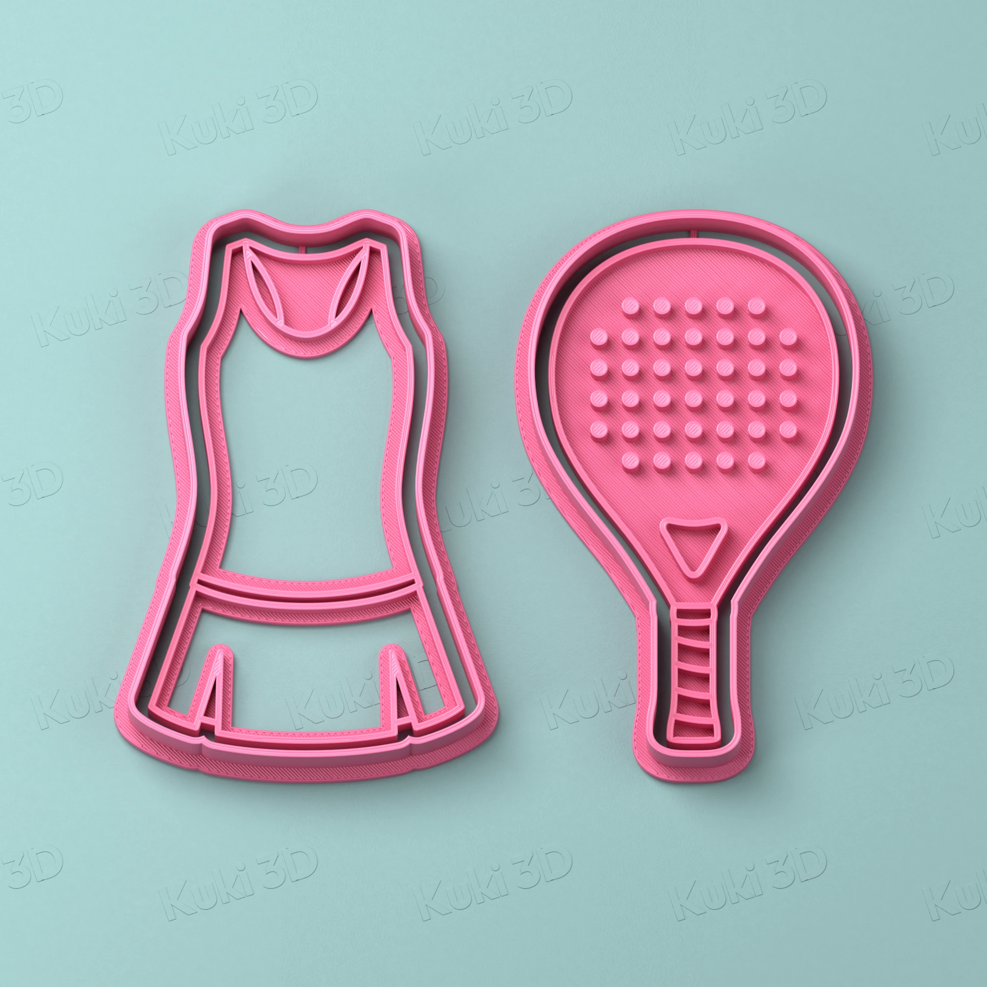 Set Pádel 8cm: cortantes y sellos