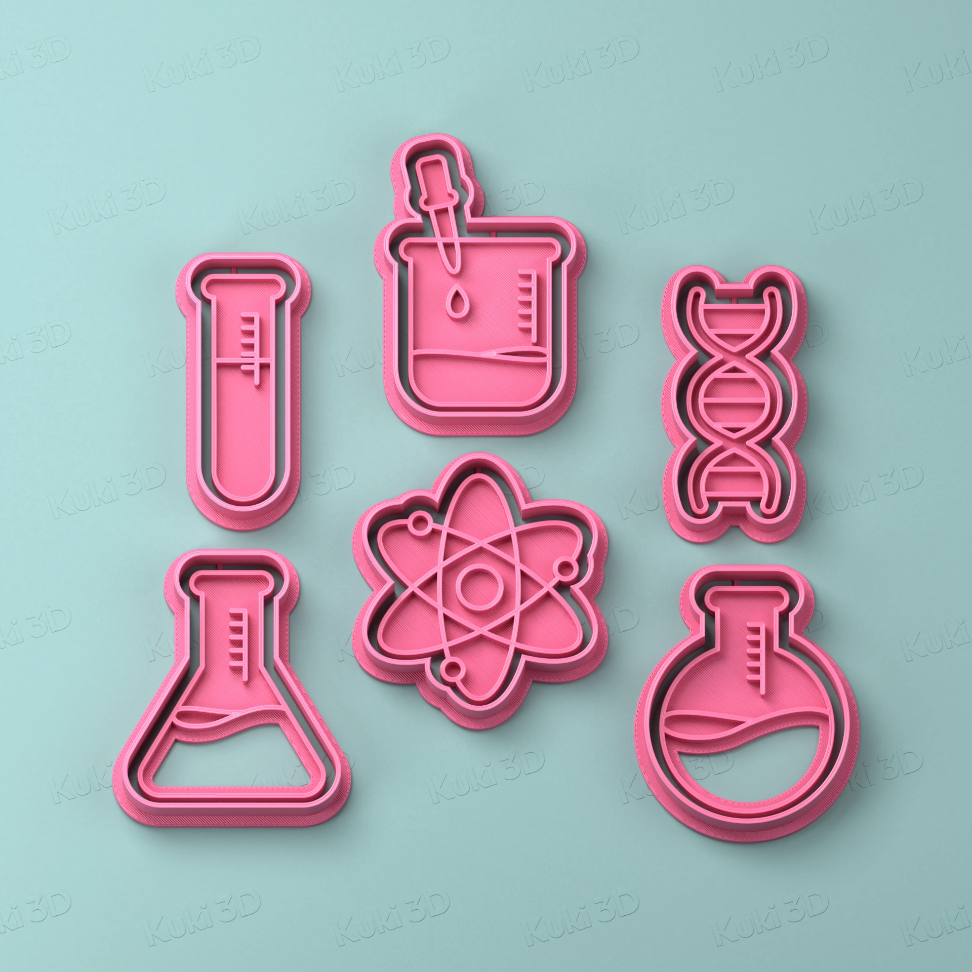 Set Química 5cm: cortantes y sellos