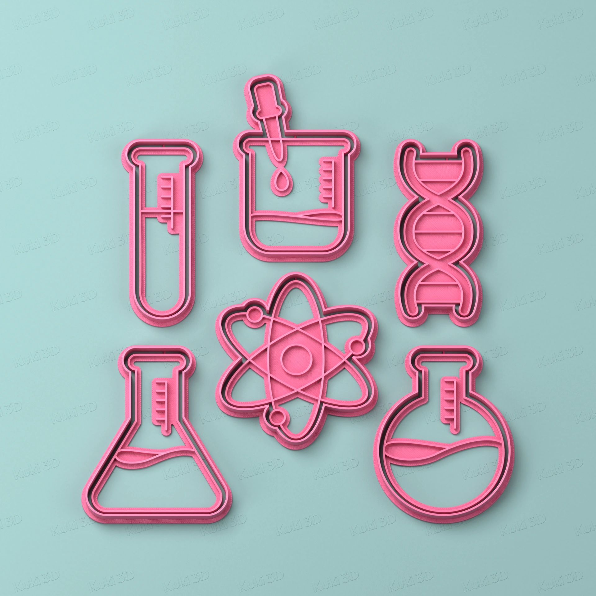 Set Química 9cm: cortantes y sellos