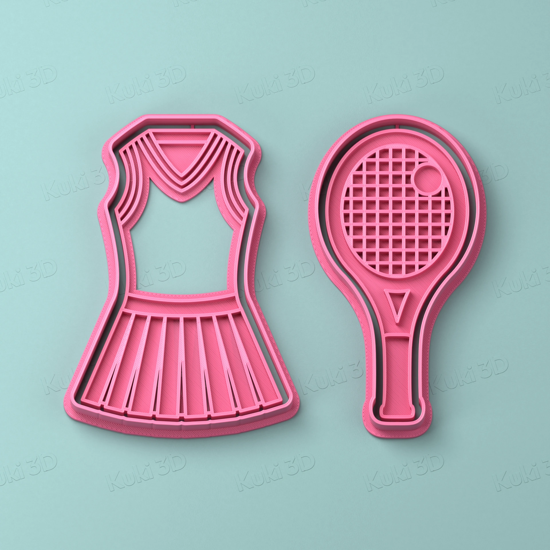 Set Tennis 9cm: cortantes y sellos