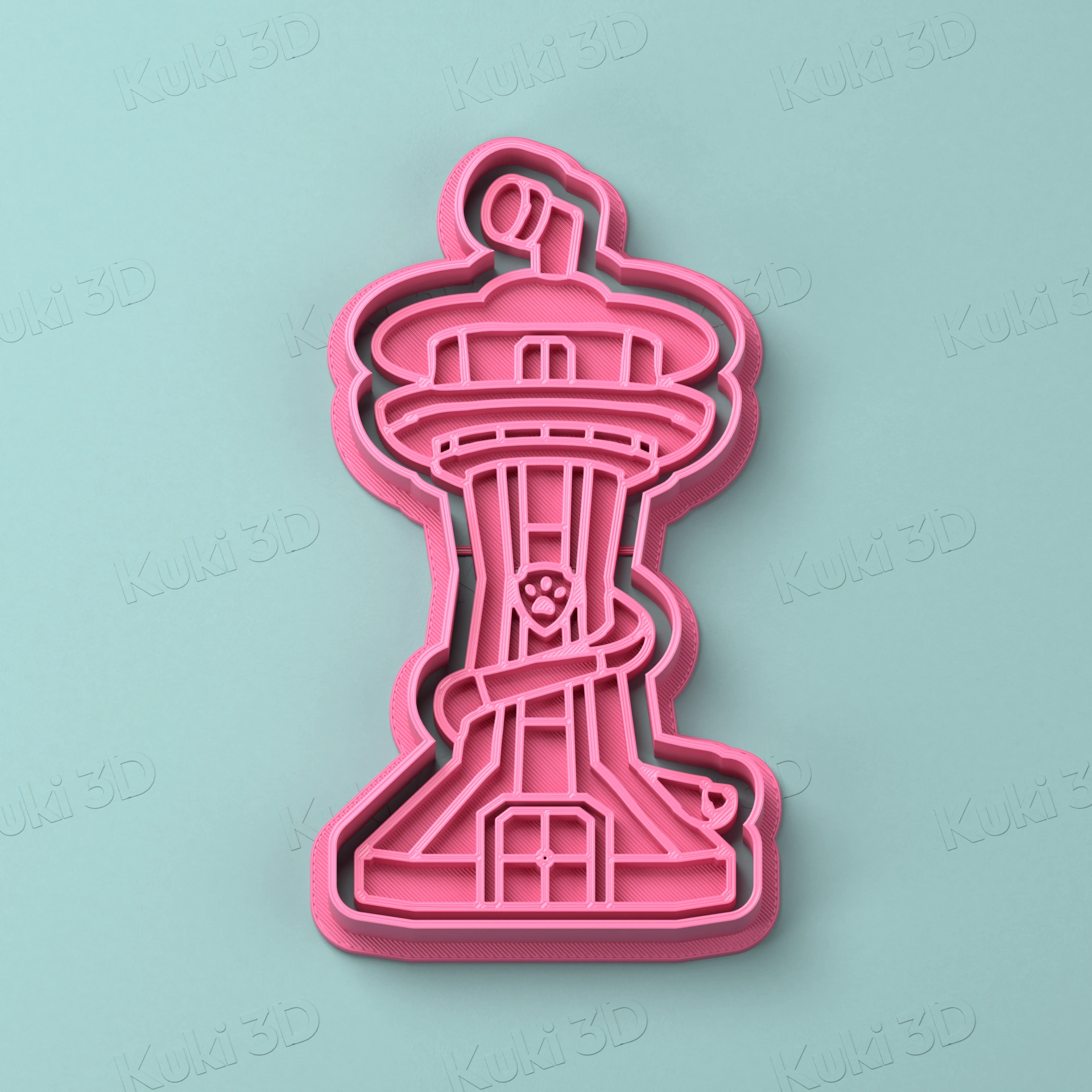 Cortante y sello Torre Paw Patrol 9cm